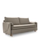 Simon 3-Sitzer-Ausziehsofa, dunkelbeige — 207 x 90 x 85 cm
