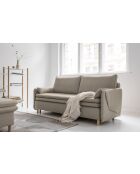 Simon 3-Sitzer-Ausziehsofa, dunkelbeige — 207 x 90 x 85 cm
