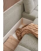 Lulu grijze omvormbare U-hoekbank links - 333x213x94 cm