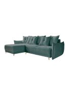 Lazy Lukka Wende-Ecksofa, umkehrbar, 253 x 155 x 85 cm, Türkis