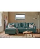 Lazy Lukka Wende-Ecksofa, umkehrbar, 253 x 155 x 85 cm, Türkis