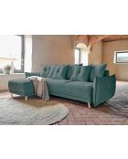 Lazy Lukka Wende-Ecksofa, umkehrbar, 253 x 155 x 85 cm, Türkis