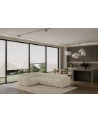 Sofá angular fijo en L, izquierdo Cloud Beige- 260x197x76 cm