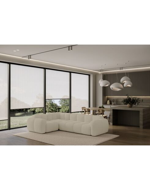 Sofá angular fijo en L, izquierdo Cloud Beige- 260x197x76 cm