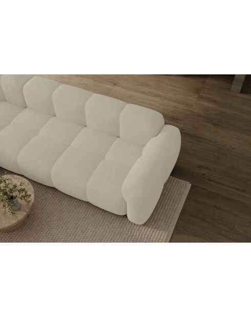 Sofá angular fijo en L, izquierdo Cloud Beige- 260x197x76 cm