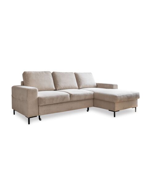 Lofty Lilly Beigefarbenes Ecksofa, rechtwinklig, 236 x 148 x 84 cm