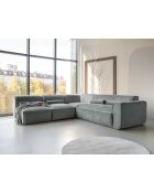 L-MAX vaste hoekbank, links Flex Felix Olive- 265x248x70 cm