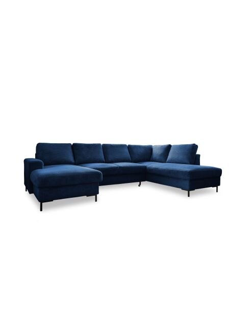 Lofty Lilly Ecksofa, rechteckig, U-förmig, marineblau, 303 x 197 x 84 cm