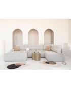 Lulu Cabriolet U-hoekbank links, zout en peper, 333x187x94 cm
