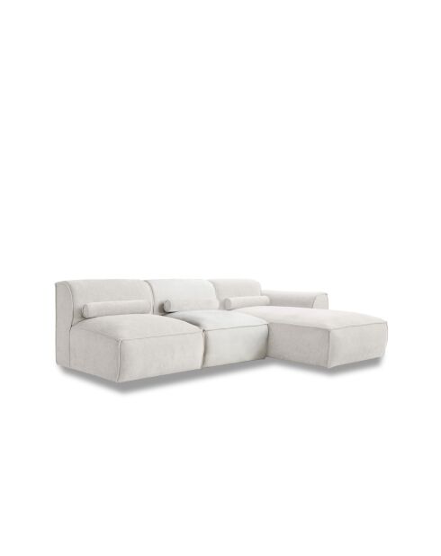 Sofá angular fijo XS, derecho Flex Felix Beige- 244x154x70 cm