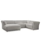 Gatsby Fixed U Ecksofa, rechtes Ecksofa, hellgrau, 341 x 233 x 87 cm