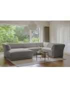 Gatsby Fixed U Ecksofa, rechtes Ecksofa, hellgrau, 341 x 233 x 87 cm