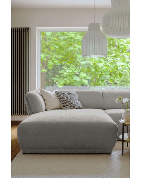 Gatsby Fixed U hoekbank rechts lichtgrijs - 341x233x87 cm