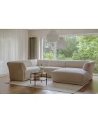 Gatsby beige vaste U-hoekbank aan de linkerkant - 341x233x87 cm