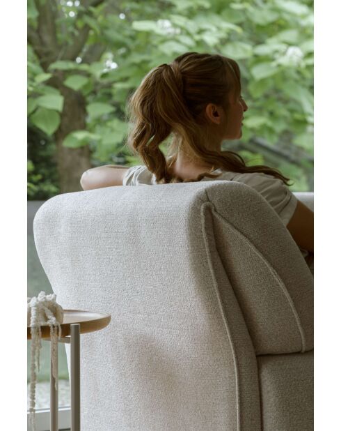 Gatsby beige vaste U-hoekbank aan de linkerkant - 341x233x87 cm