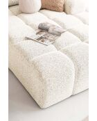 Lulu beige converteerbare U-hoekbank links - 333x187x94 cm