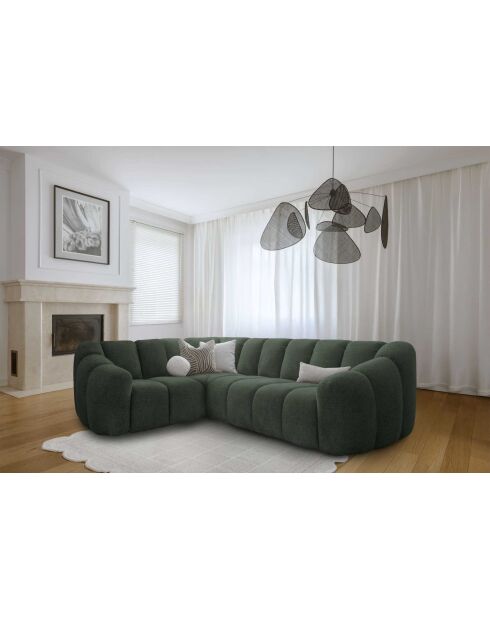 Fixed L Left Shell Ecksofa Dunkelgrün — 265 x 205 x 75 cm