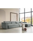 Divano angolare fisso M, destro Flex Felix Olive- 340x154x70 cm