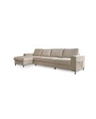 S-MAX Wandelbares Ecksofa linke Ecke Lofty Lilly Beige- 306x150x84 cm
