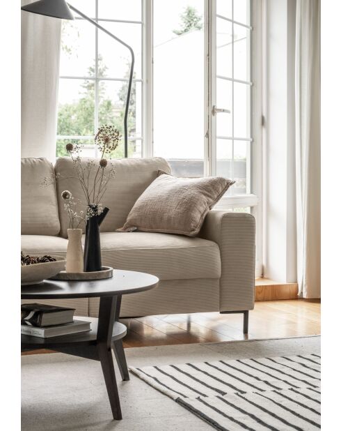 S-MAX Wandelbares Ecksofa linke Ecke Lofty Lilly Beige- 306x150x84 cm