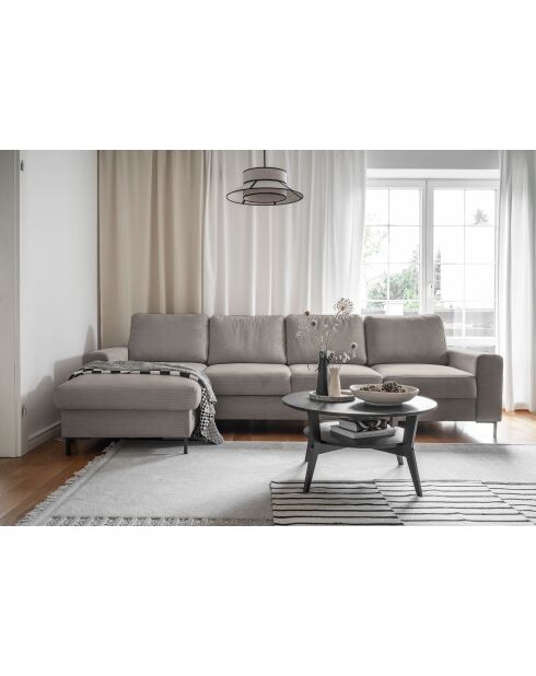 S-MAX Wandelbares Ecksofa linke Ecke Lofty Lilly Taupe- 306x150x84 cm