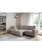 S-MAX Wandelbares Ecksofa linke Ecke Lofty Lilly Taupe- 306x150x84 cm
