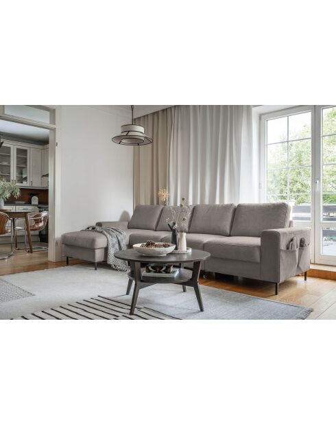 S-MAX Wandelbares Ecksofa linke Ecke Lofty Lilly Taupe- 306x150x84 cm