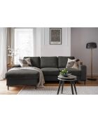 Divano angolare sinistro convertibile Lofty Lilly grigio - 236x148x84 cm