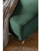 U hoekbank omvormbaar linkerhoek Lazy Lukka Bottle Green - 320x191x85 cm