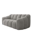 Lichtgrijze tweezitsbank Shell - 190x109x75 cm