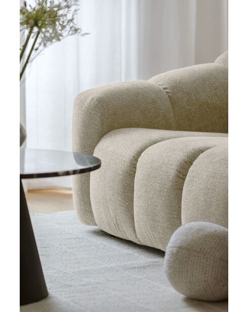 Tweezitsbank Shell Beige - 190x109x75 cm