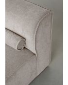 Festes L-Ecksofa, links; Flex Felix Dunkelbeige - 265x169x70 cm