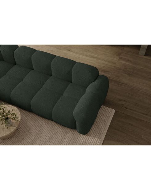 Vaste hoekbank L, links Cloud Dark Green- 260x197x76 cm