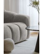 Vaste hoekbank L, rechts, lichtgrijs - 265x205x75 cm