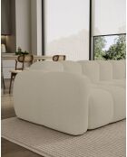 Fixiertes M-Ecksofa, rechts Cloud Beige- 260x197x76 cm