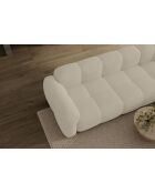 Fixiertes M-Ecksofa, rechts Cloud Beige- 260x197x76 cm