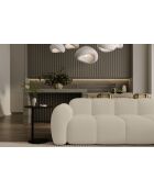 Fixiertes M-Ecksofa, rechts Cloud Beige- 260x197x76 cm