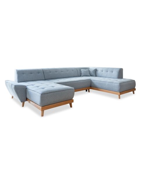 Dazzling Daisy Ecksofa, 8-teilig, umwandelbar, links, 330 x 190 x 77 cm, Hellblau