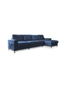 S-MAX Lofty Lilly Ecksofa, umwandelbar, rechtwinklig, marineblau, 306 x 150 x 84 cm