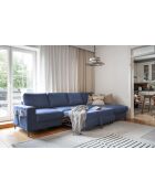 S-MAX Lofty Lilly Ecksofa, umwandelbar, rechtwinklig, marineblau, 306 x 150 x 84 cm