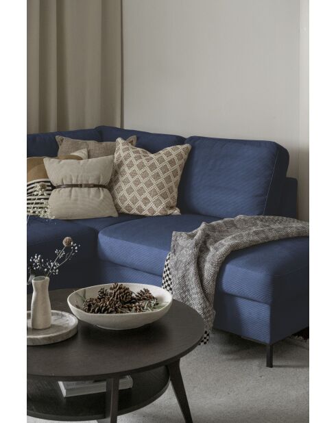 S-MAX Lofty Lilly Ecksofa, umwandelbar, rechtwinklig, marineblau, 306 x 150 x 84 cm