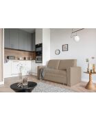 Lucky Lucy 2-zitsbank, converteerbaar, donkerbeige, 168x88x90 cm