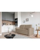 Lucky Lucy 2-zitsbank, converteerbaar, donkerbeige, 168x88x90 cm