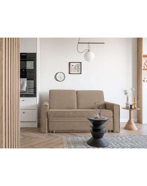 Lucky Lucy 2-zitsbank, converteerbaar, donkerbeige, 168x88x90 cm