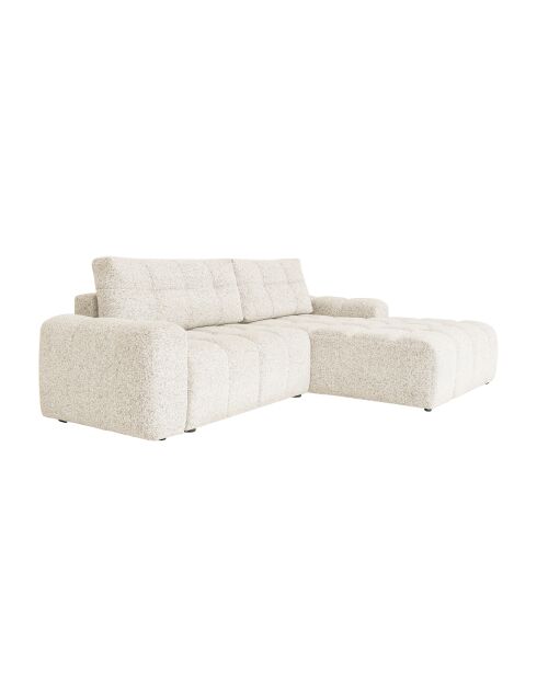 Divano angolare destro Lulu Beige convertibile S - 268x184x94 cm