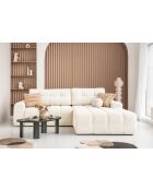 Divano angolare destro Lulu Beige convertibile S - 268x184x94 cm