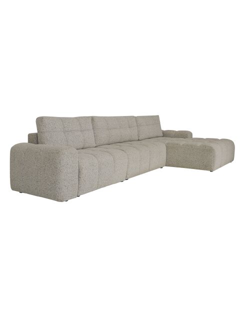 S-MAX konvertierbares Ecksofa rechts Lulu Gris- 364x184x94 cm