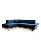 Rechts converteerbare hoekbank Dazzling Daisy 6pl Marineblauw- 253x190x77 cm