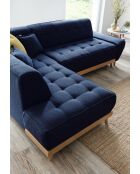 Rechts converteerbare hoekbank Dazzling Daisy 6pl Marineblauw- 253x190x77 cm