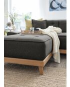 8-plättriges ausziehbares linkes Ecksofa Dazzling Daisy Anthracite- 330x190x77 cm